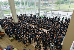 Photo of students wearing UIS shirts. Links to Gifts of Appreciated Securities