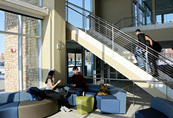 Photo of students on campus. Links to Gifts by Will